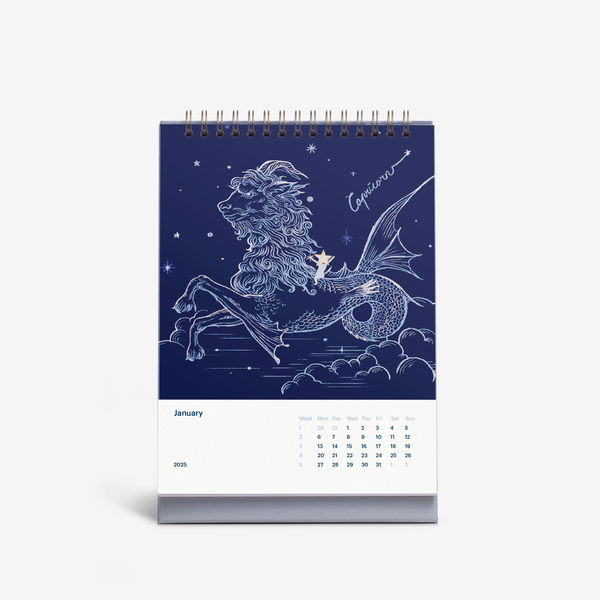 Constellation 2025 Desk Calendar Mossery