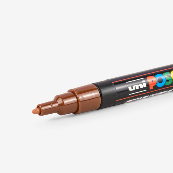 POSCA PC-3M Fine Bullet Paint Marker, Dark Brown 081900 - The Home Depot