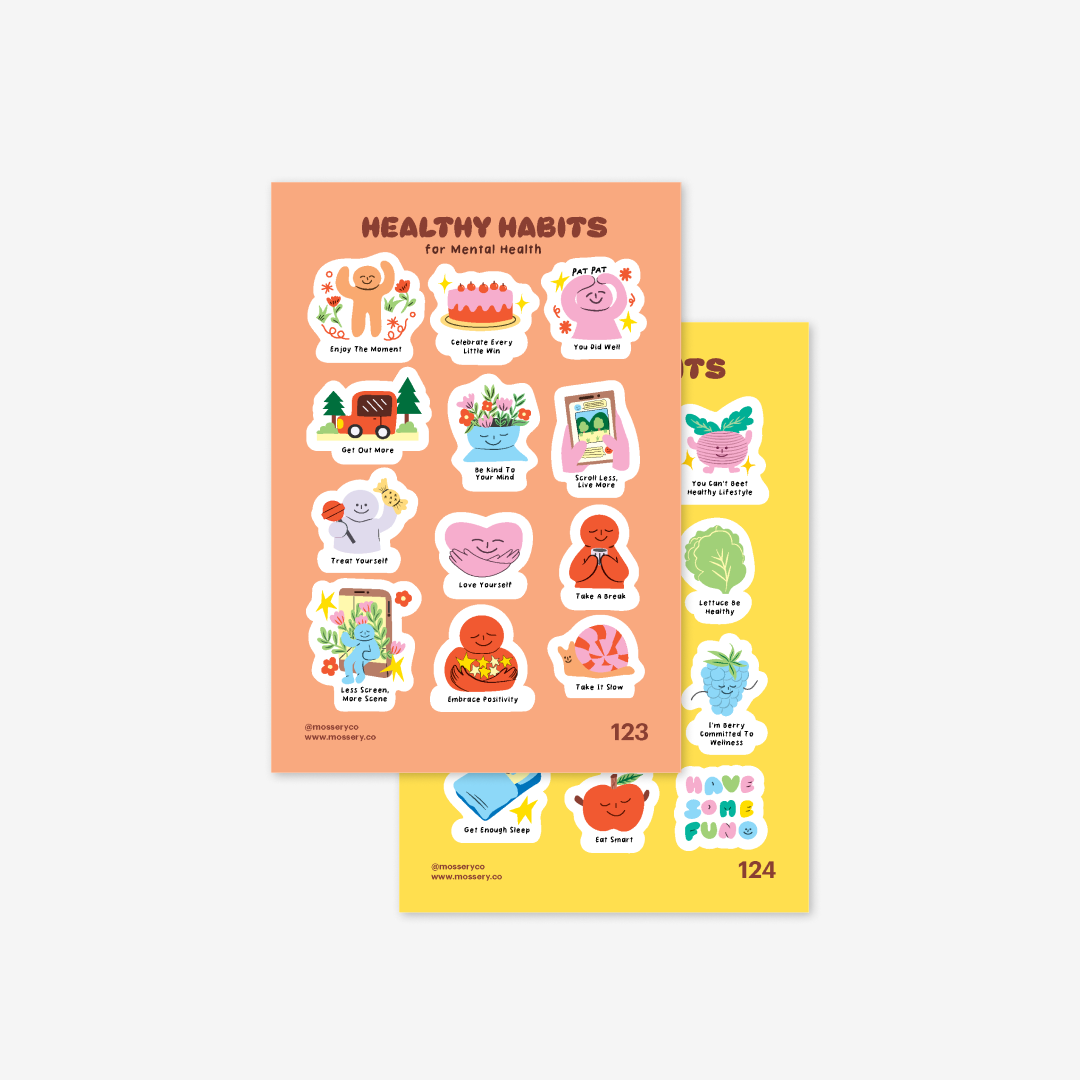 Mossery Stickers: Healthy Habits Bundle