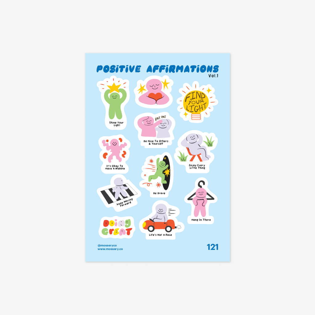 Mossery Stickers: Positive Affirmation Vol 1 (STC-121)