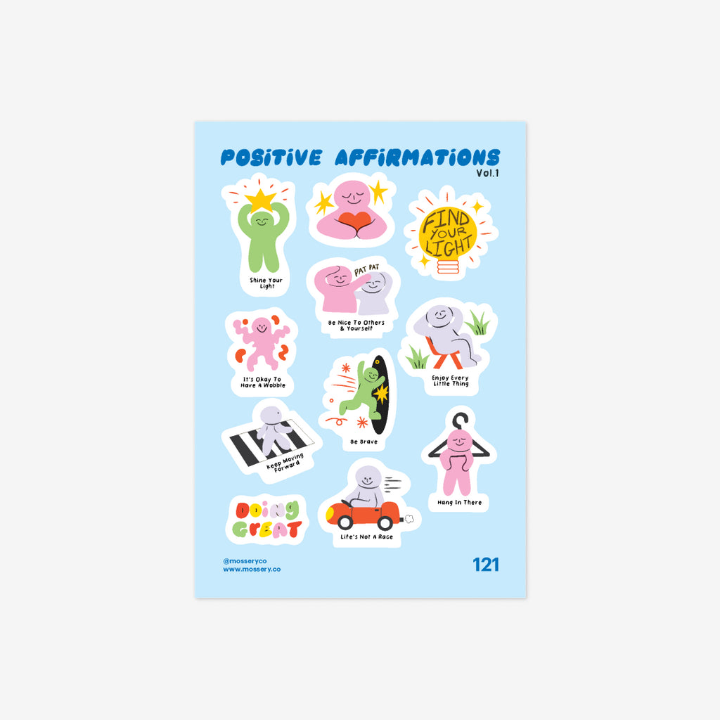 Mossery Stickers: Positive Affirmation Vol 1 (STC-121)