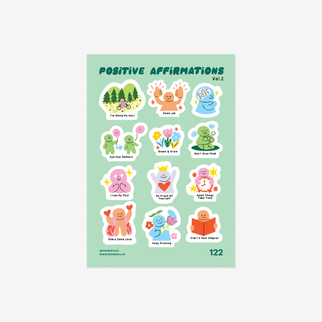 Mossery Stickers: Positive Affirmation Vol 2 (STC-122)