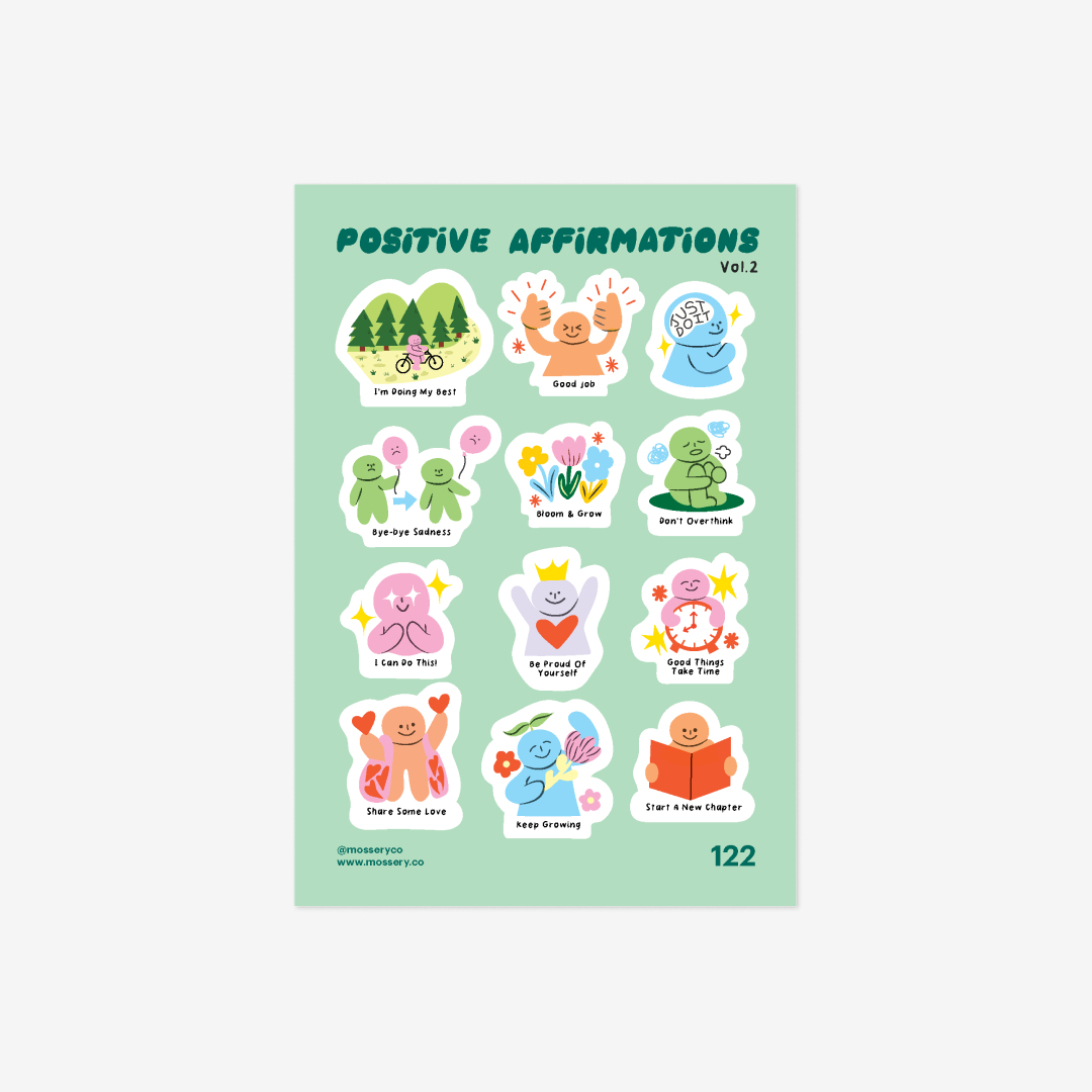 Mossery Stickers: Positive Affirmation Vol 2 (STC-122)