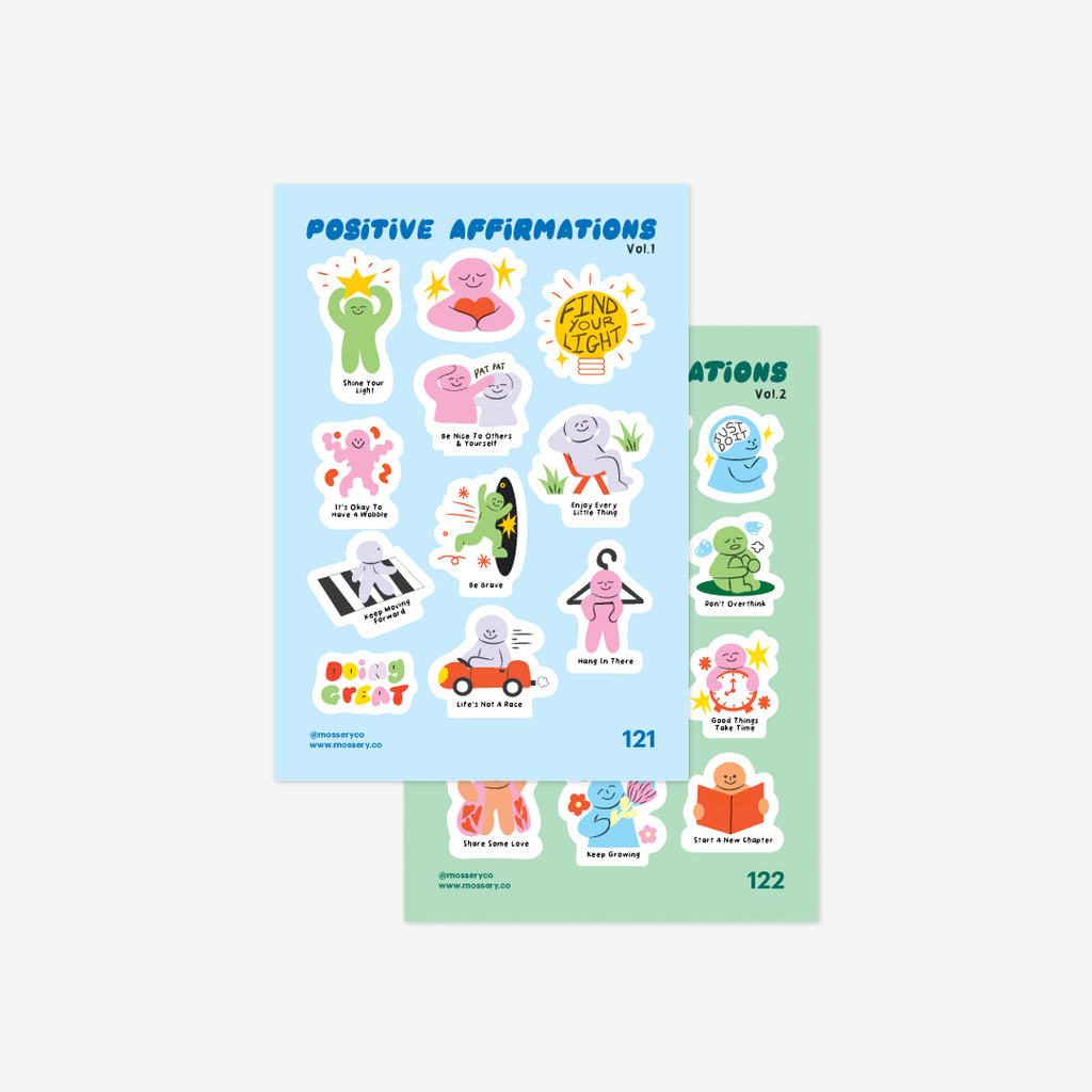 Mossery Stickers: Positive Affirmation Bundle