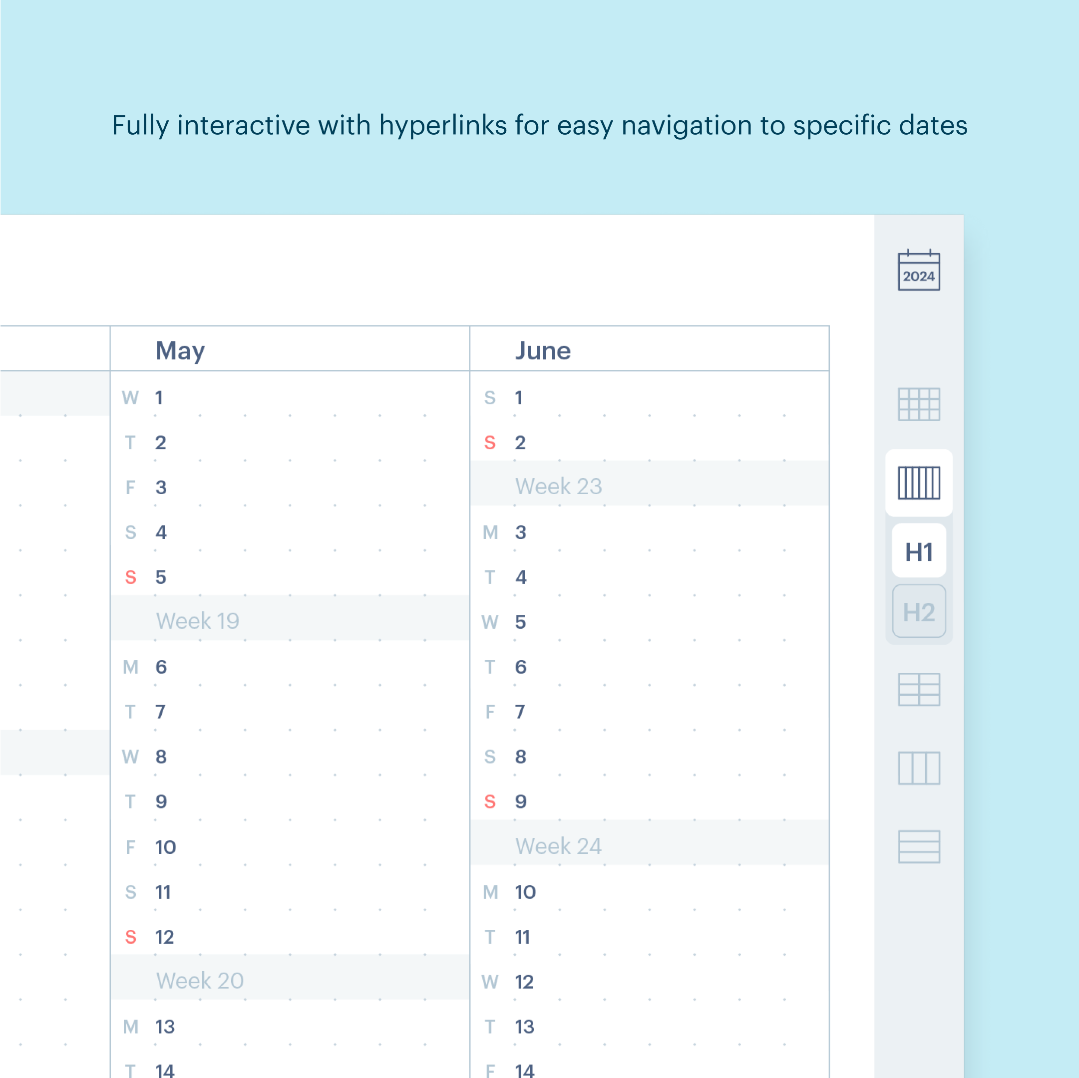 2024 Digital Planner | Mossery