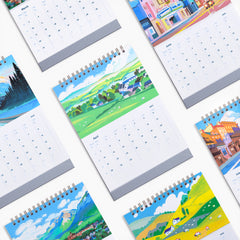 Sights of the World 2025 Desk Calendar