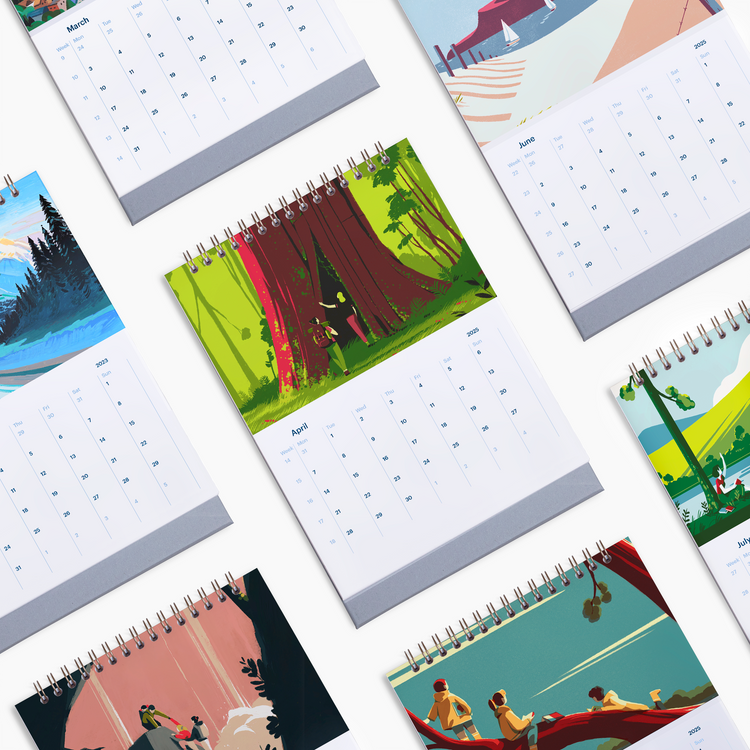 The Great Outdoor 2025 Desk Calendar