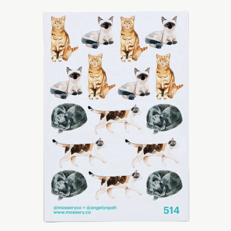 Artist Series Stickers: Cats (STC-514)