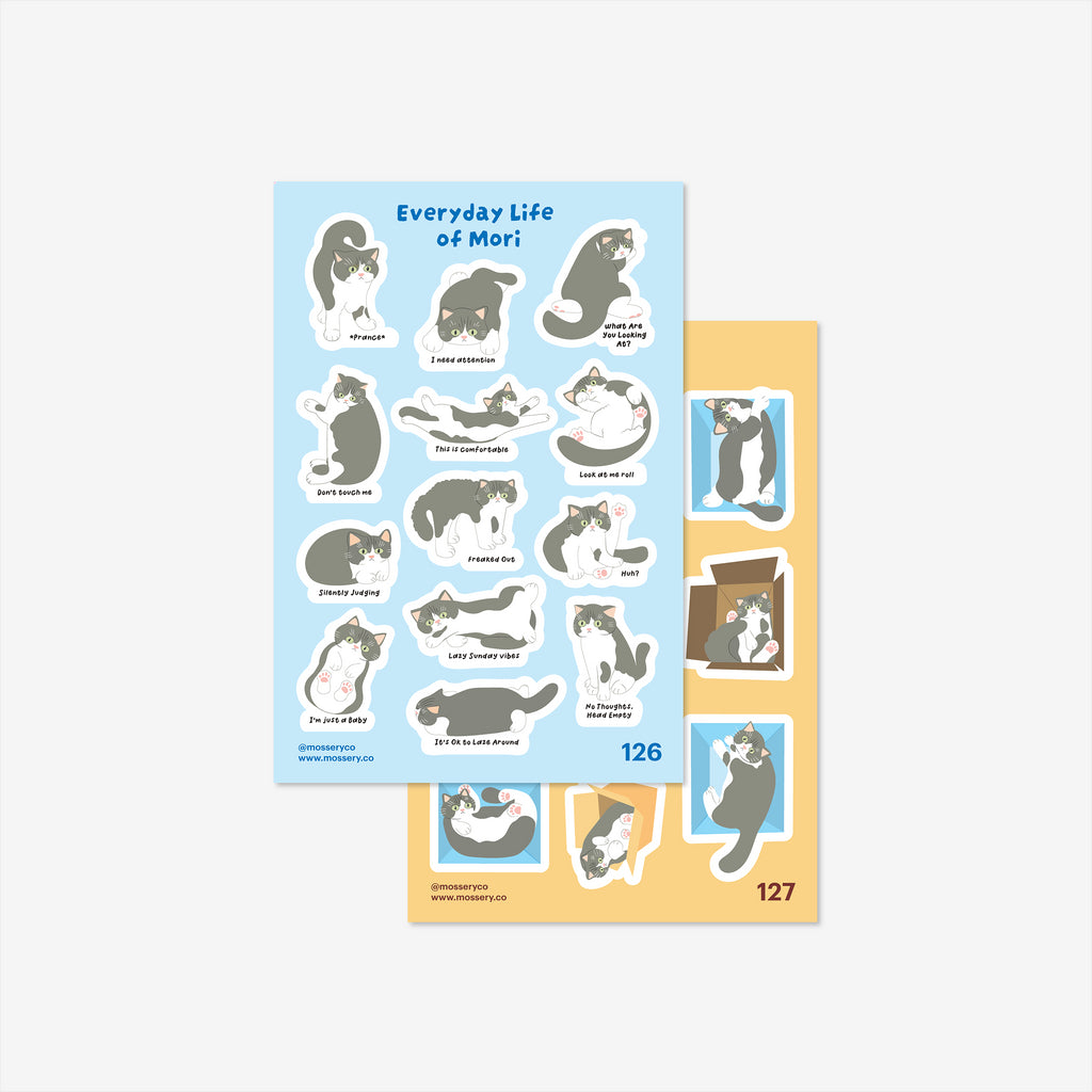 Mossery Stickers: Mori the Cat Bundle