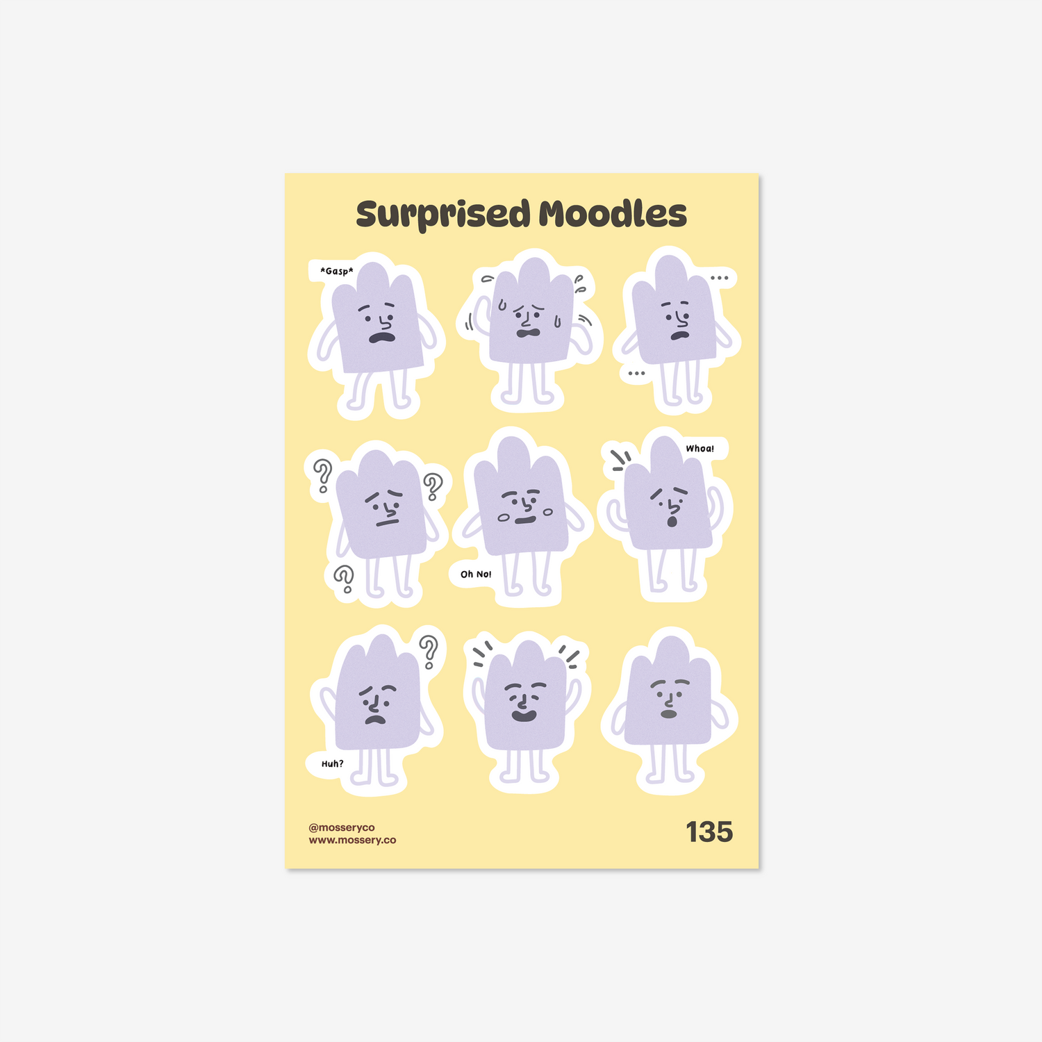 Mossery Stickers: Moodles