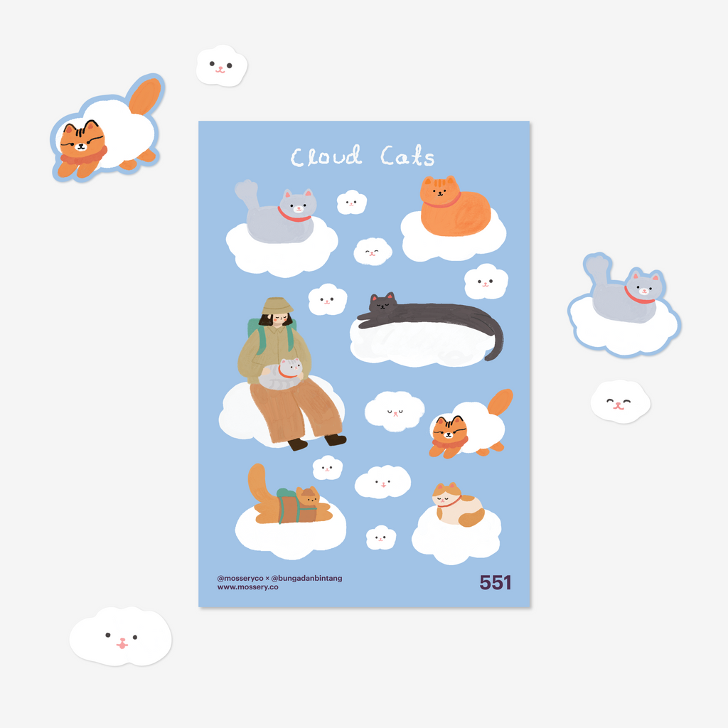 Artist Series Sticker: Cloud Cats