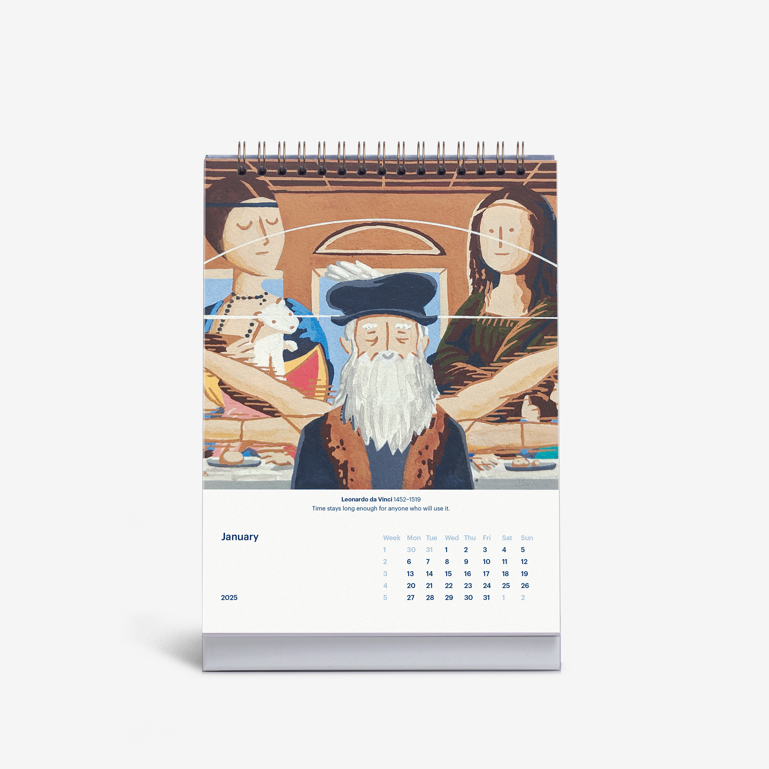 Timeless Icons 2025 Desk Calendar