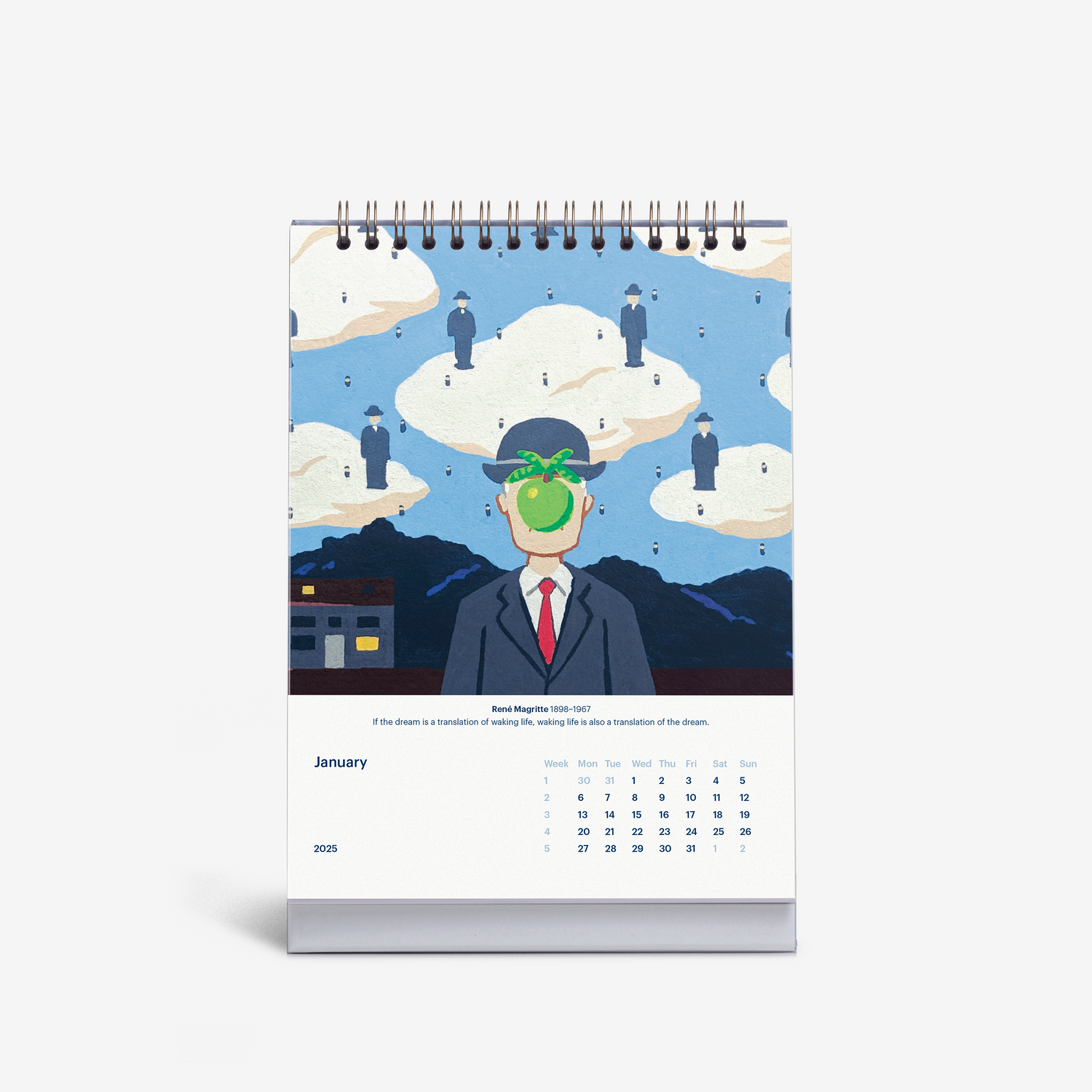 Modern Masterpieces 2025 Desk Calendar