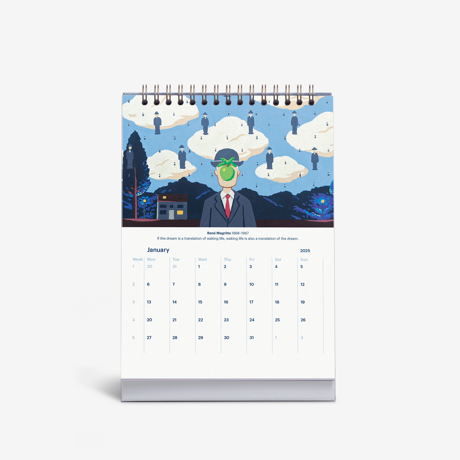 Modern Masterpieces 2025 Desk Calendar