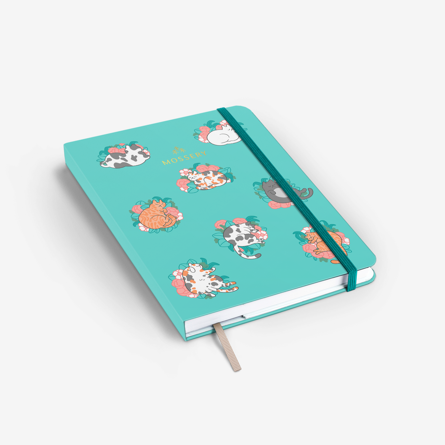 Blossom Cats Threadbound Notebook