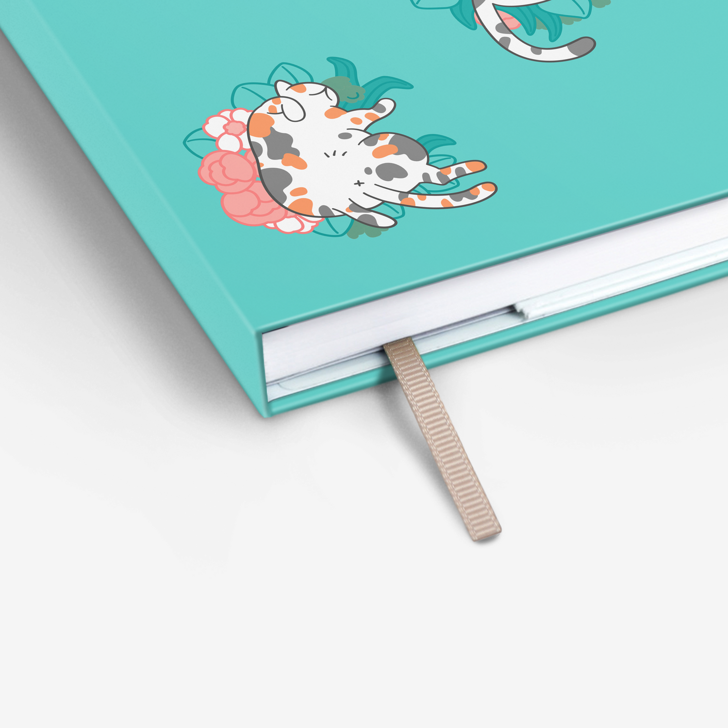 Blossom Cats Threadbound Notebook