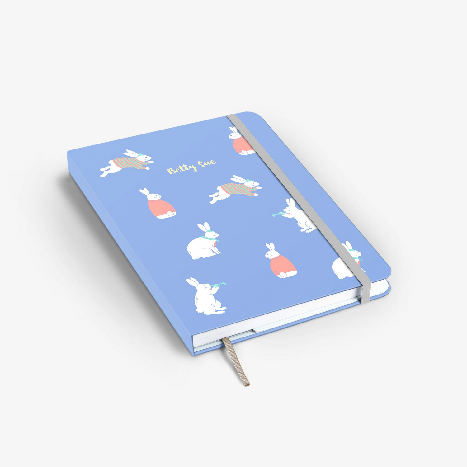 Bunny Blue Threadbound Notebook