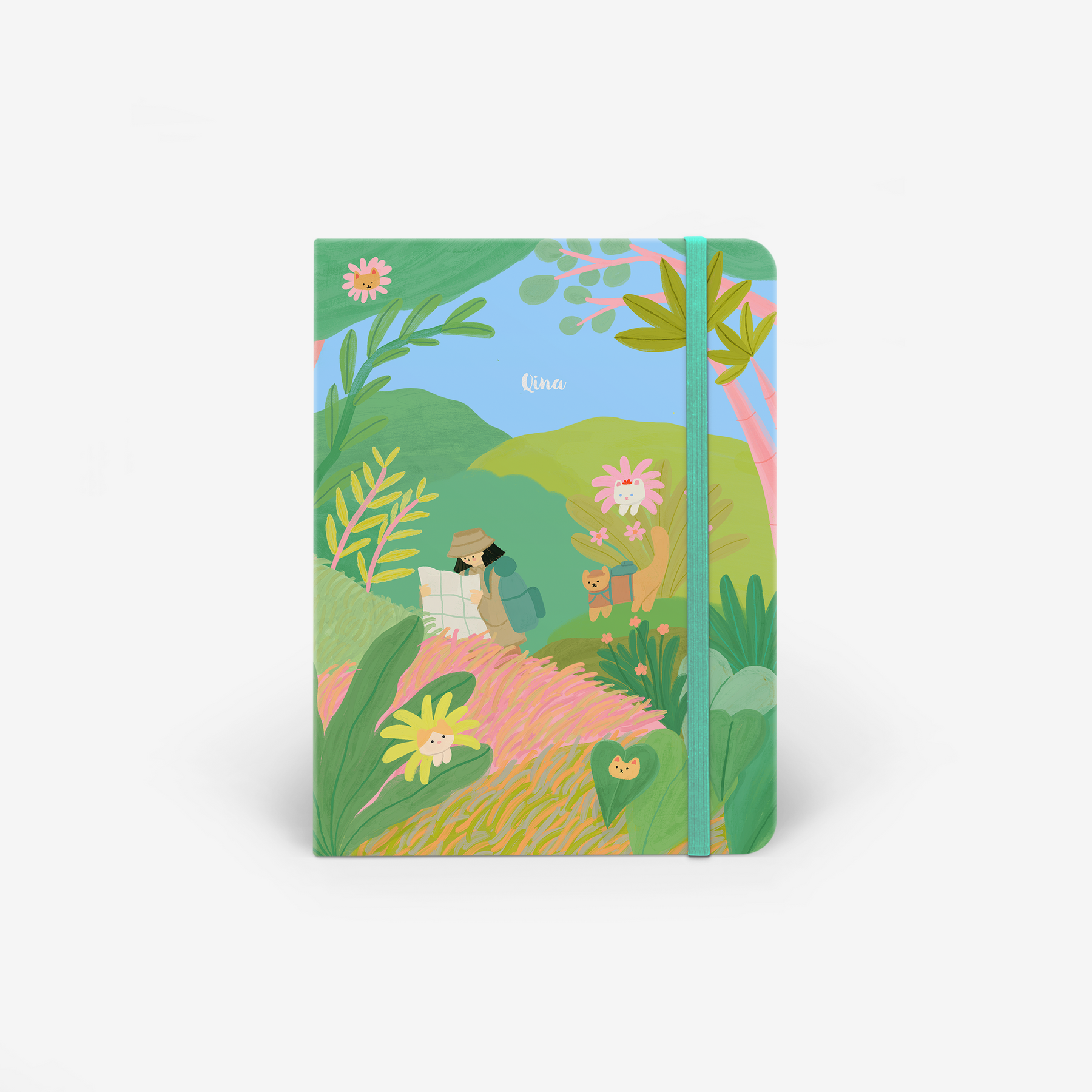 Cat Paradise Wirebound Notebook