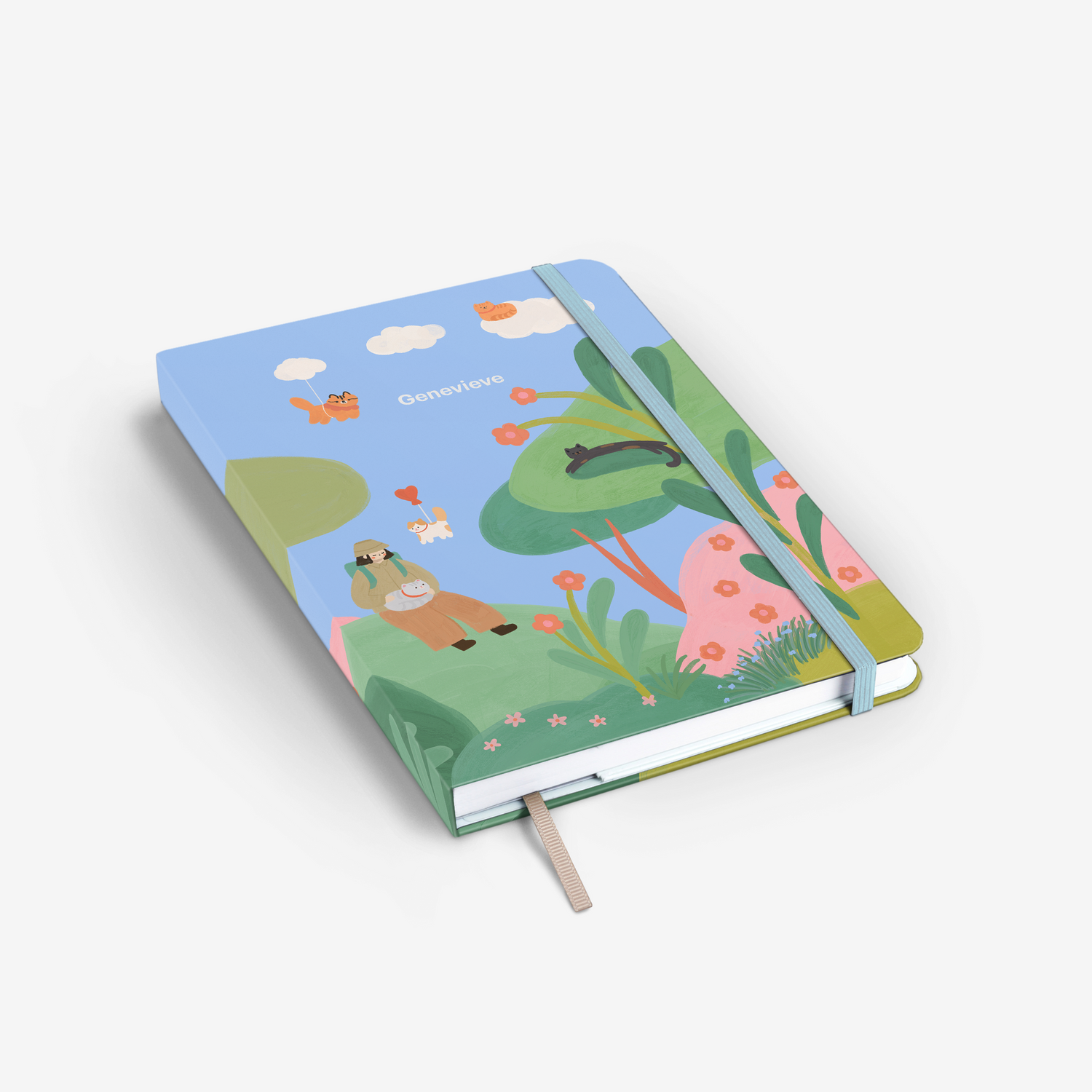 Cloud Cats Threadbound Notebook