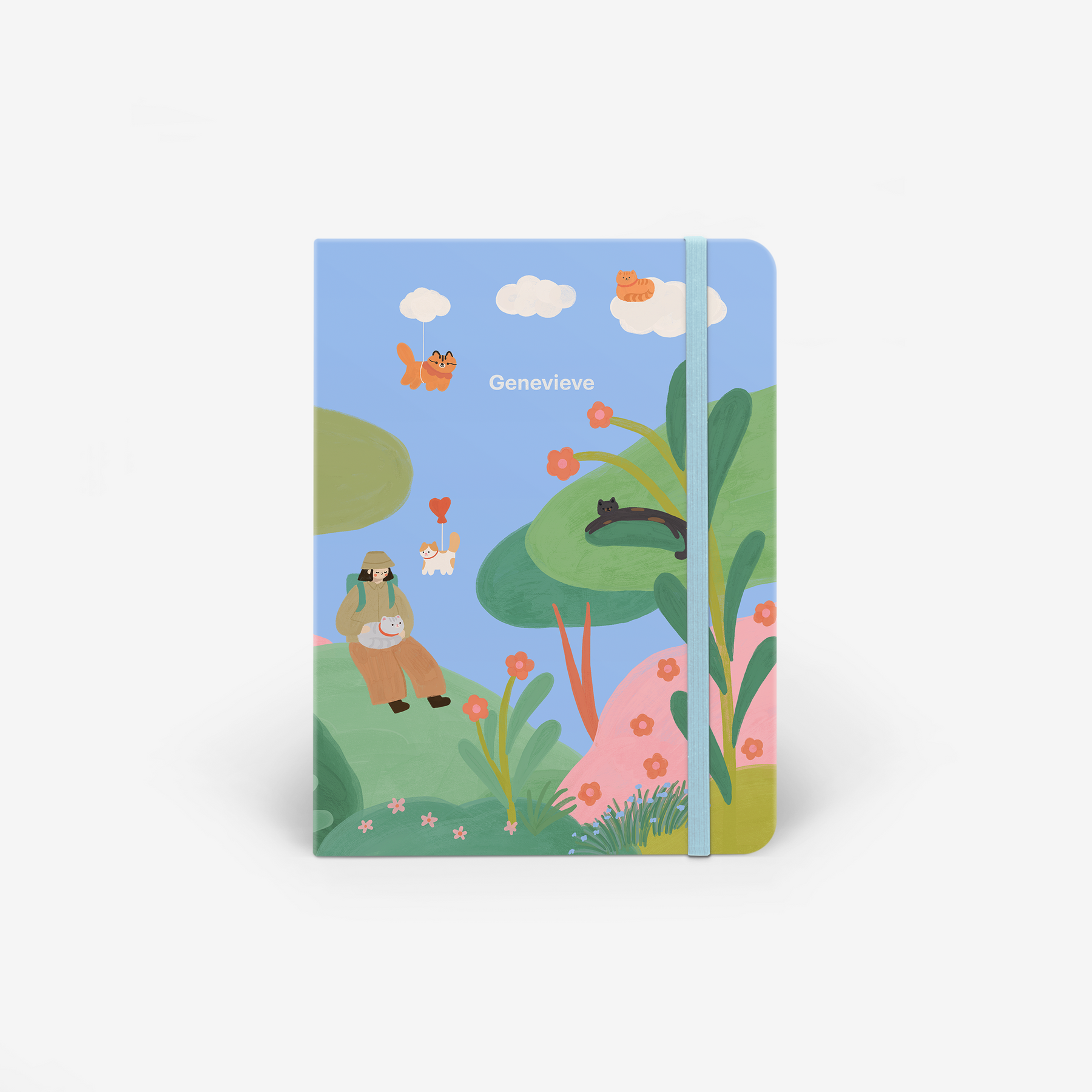 Cloud Cats Wirebound Notebook