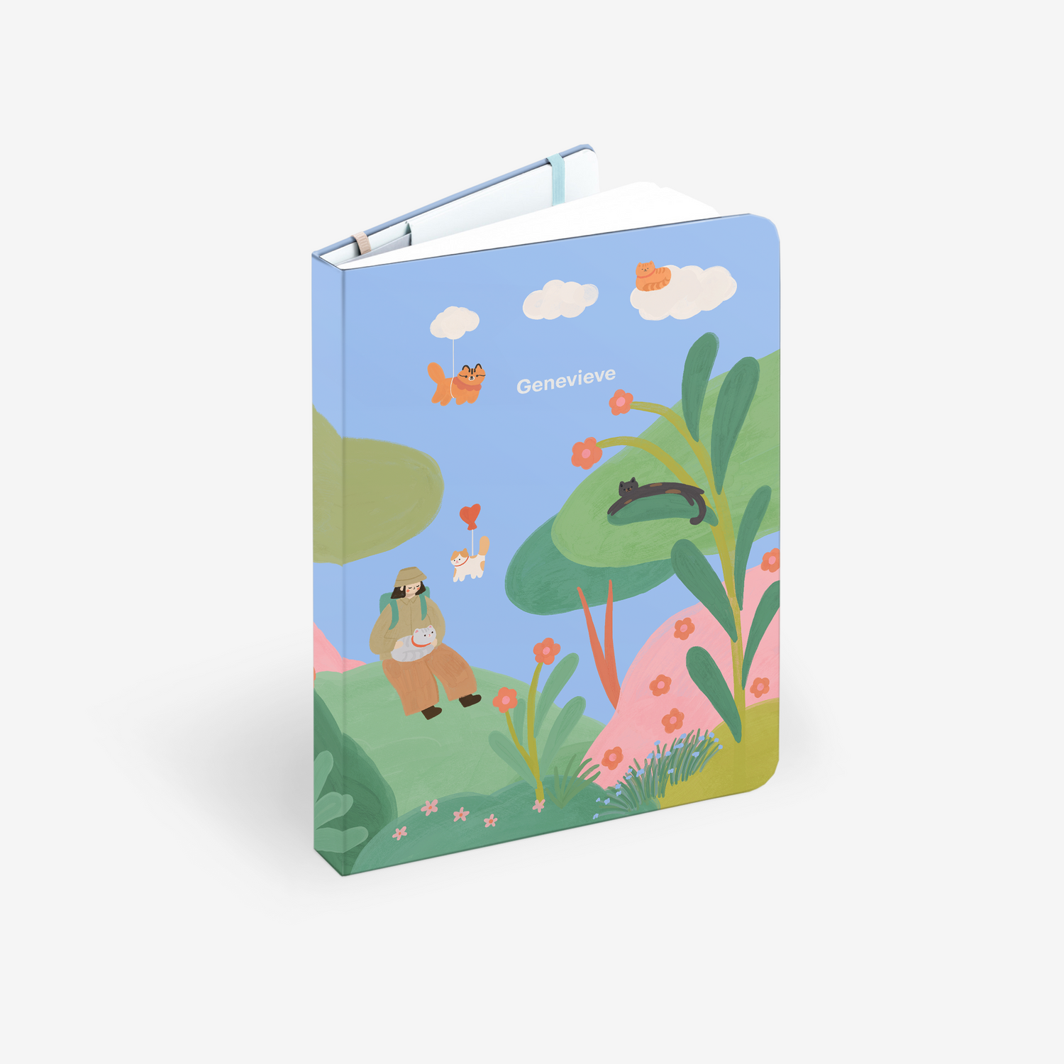 Cloud Cats Undated Planner