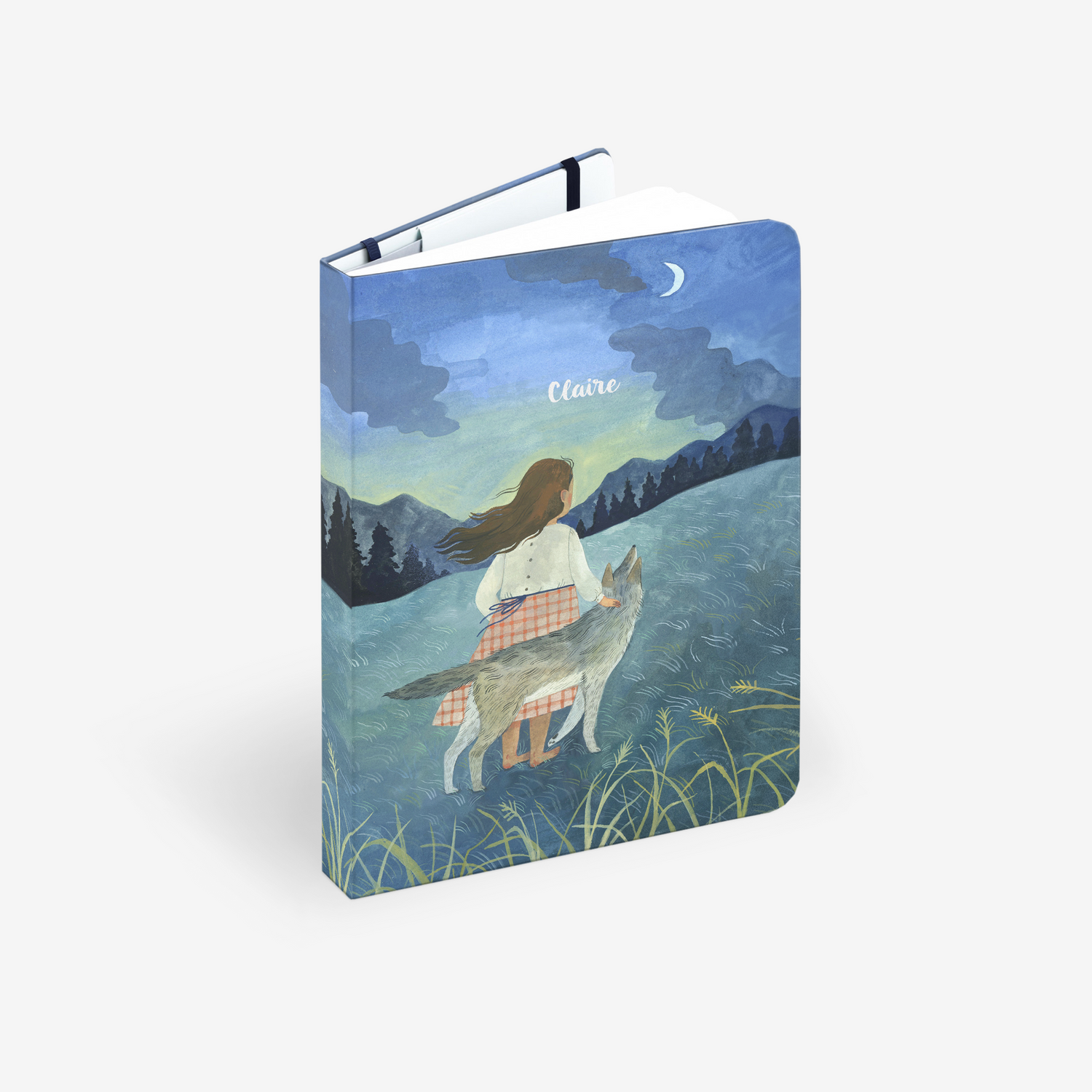 Coyote Moon Wirebound Notebook