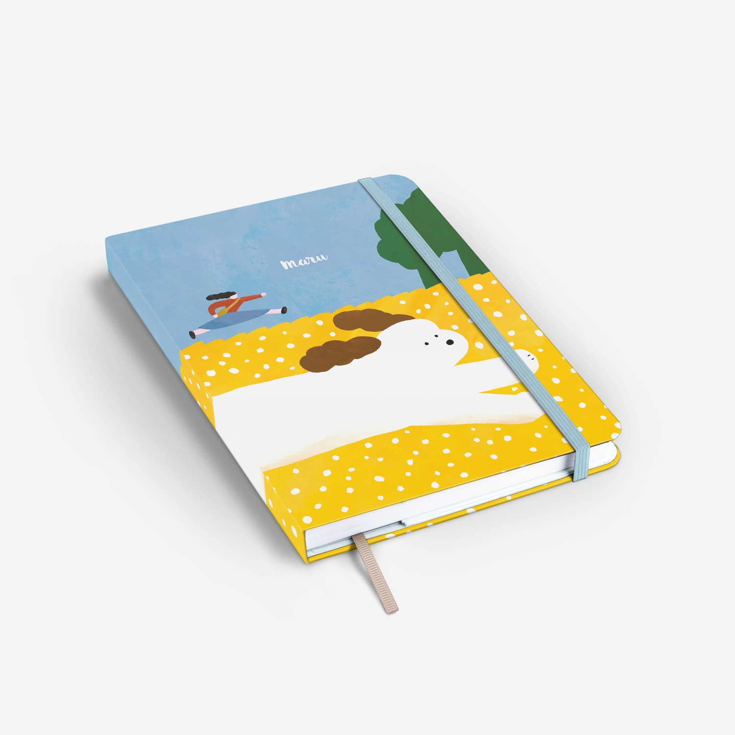 Dog Chase Threadbound Notebook