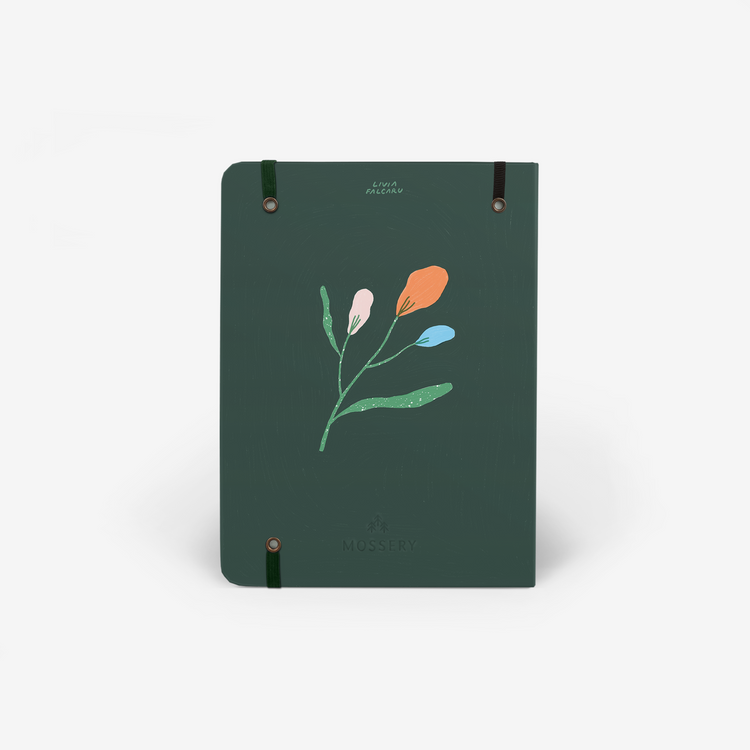 Flowerpiece Wirebound Notebook