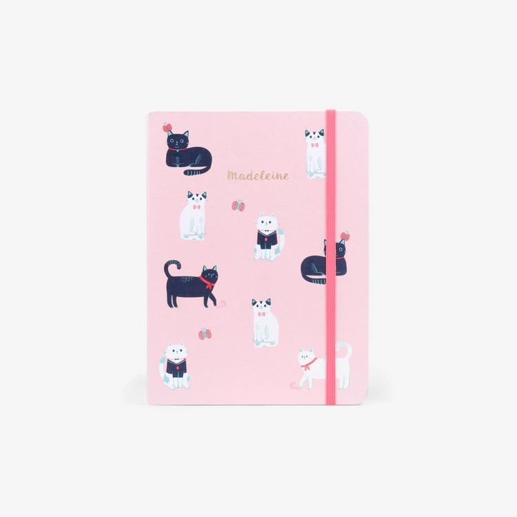 Cats Pink Threadbound Notebook