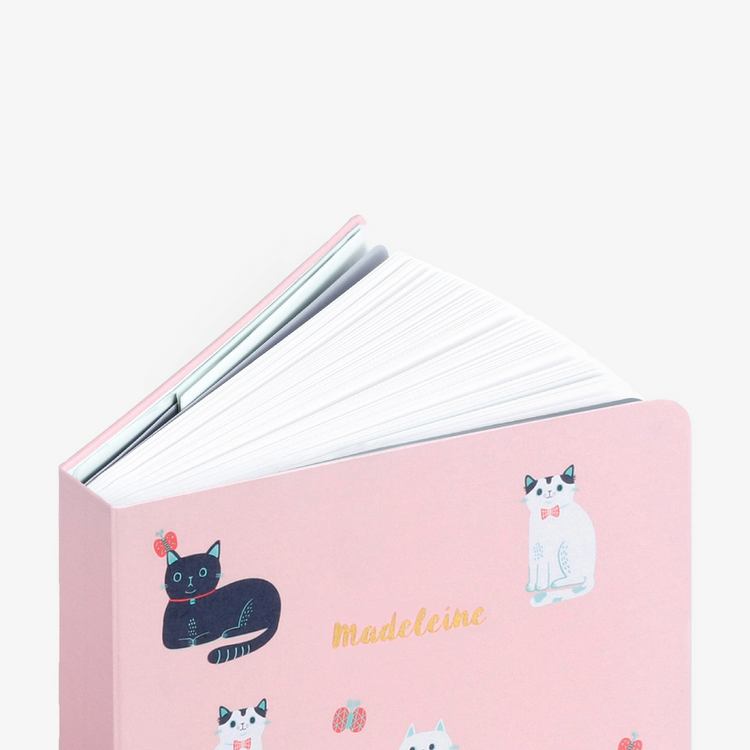 Cats Pink Threadbound Notebook