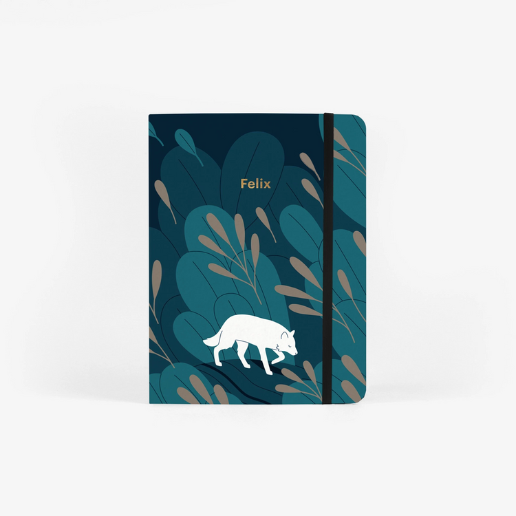 Night Wolf Threadbound Notebook