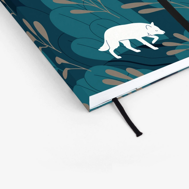 Night Wolf Threadbound Notebook