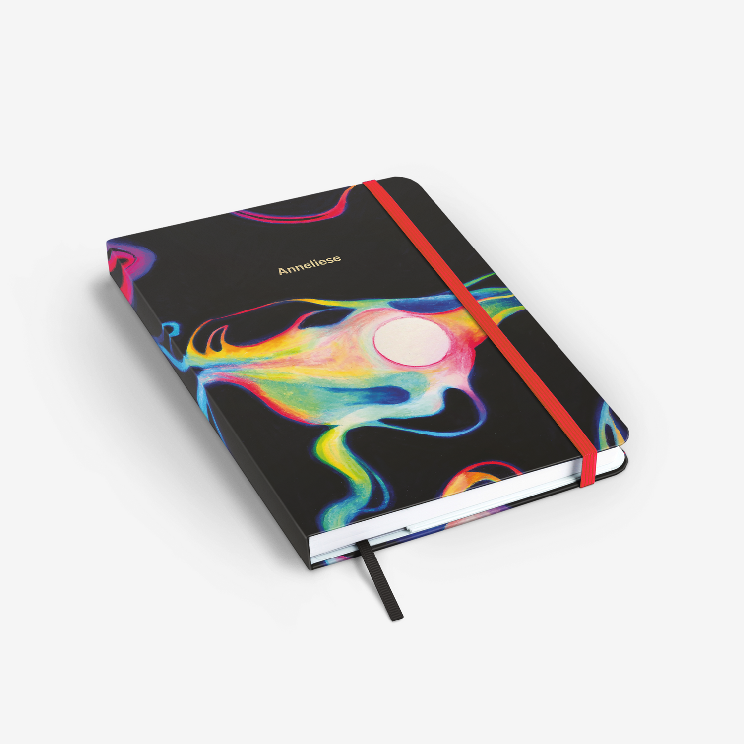 Neon Nights Threadbound Notebook