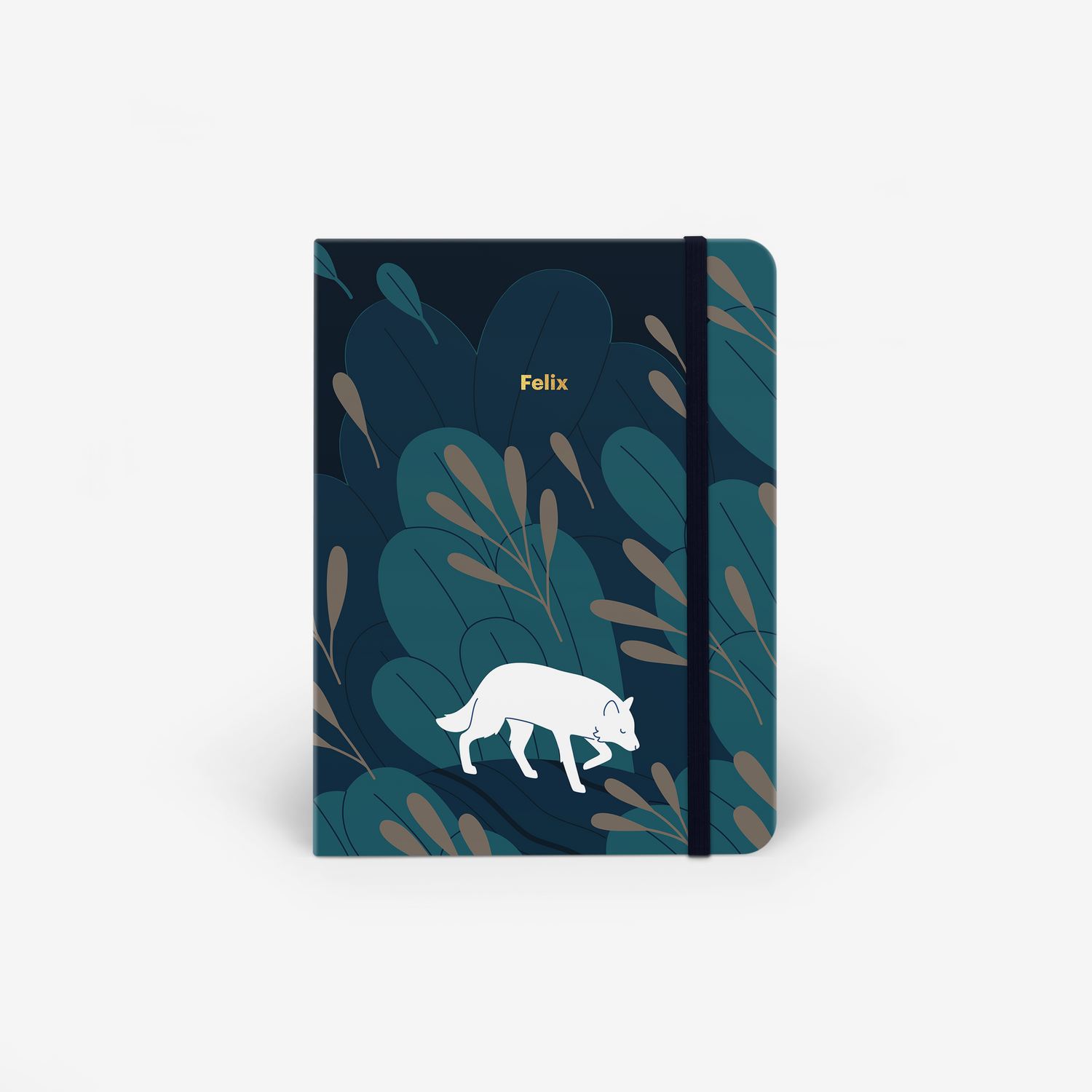 Night Wolf Threadbound Notebook