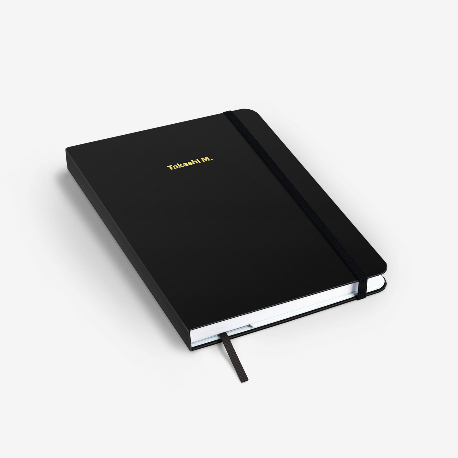 Plain Black Threadbound Notebook