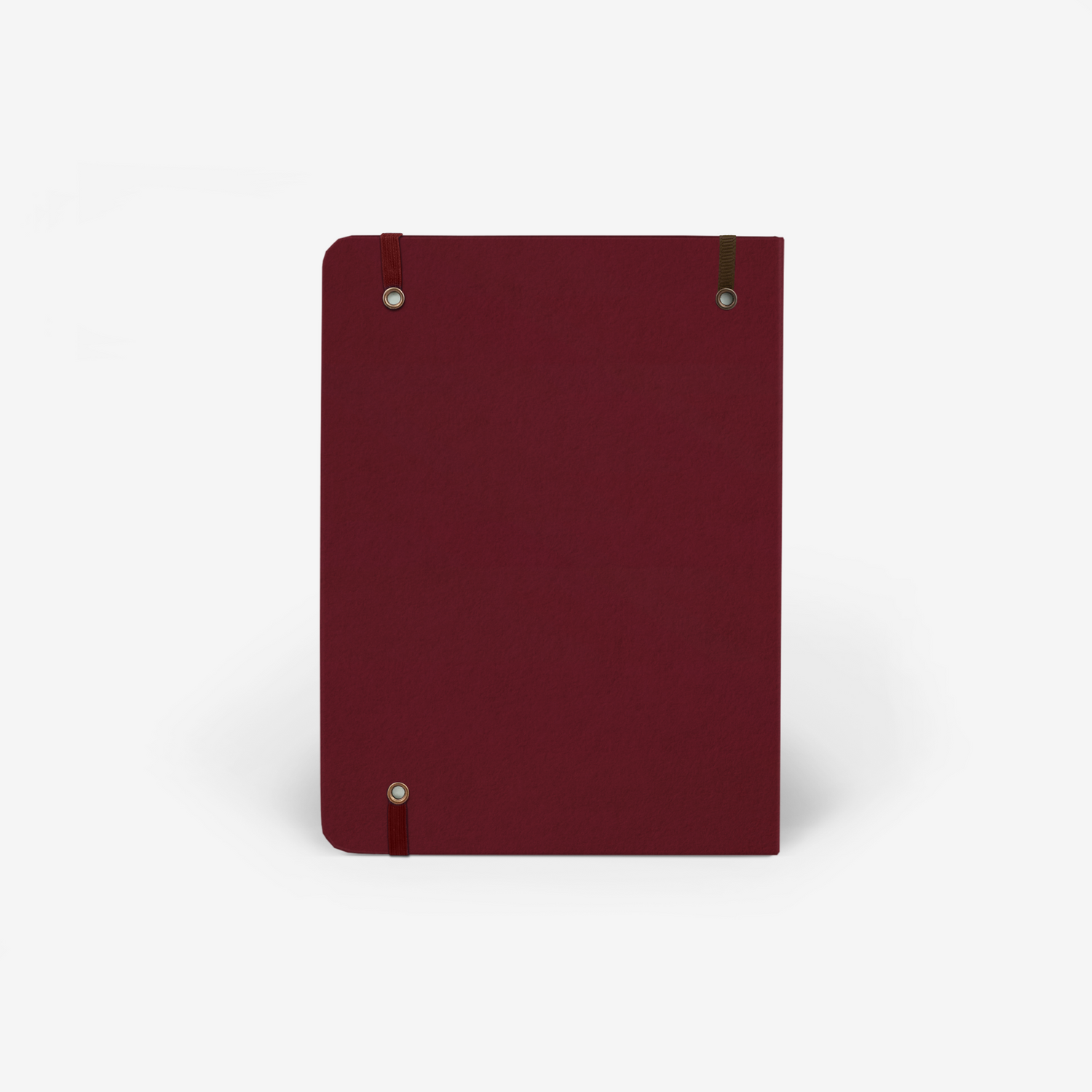 Plain Burgundy Wirebound Notebook