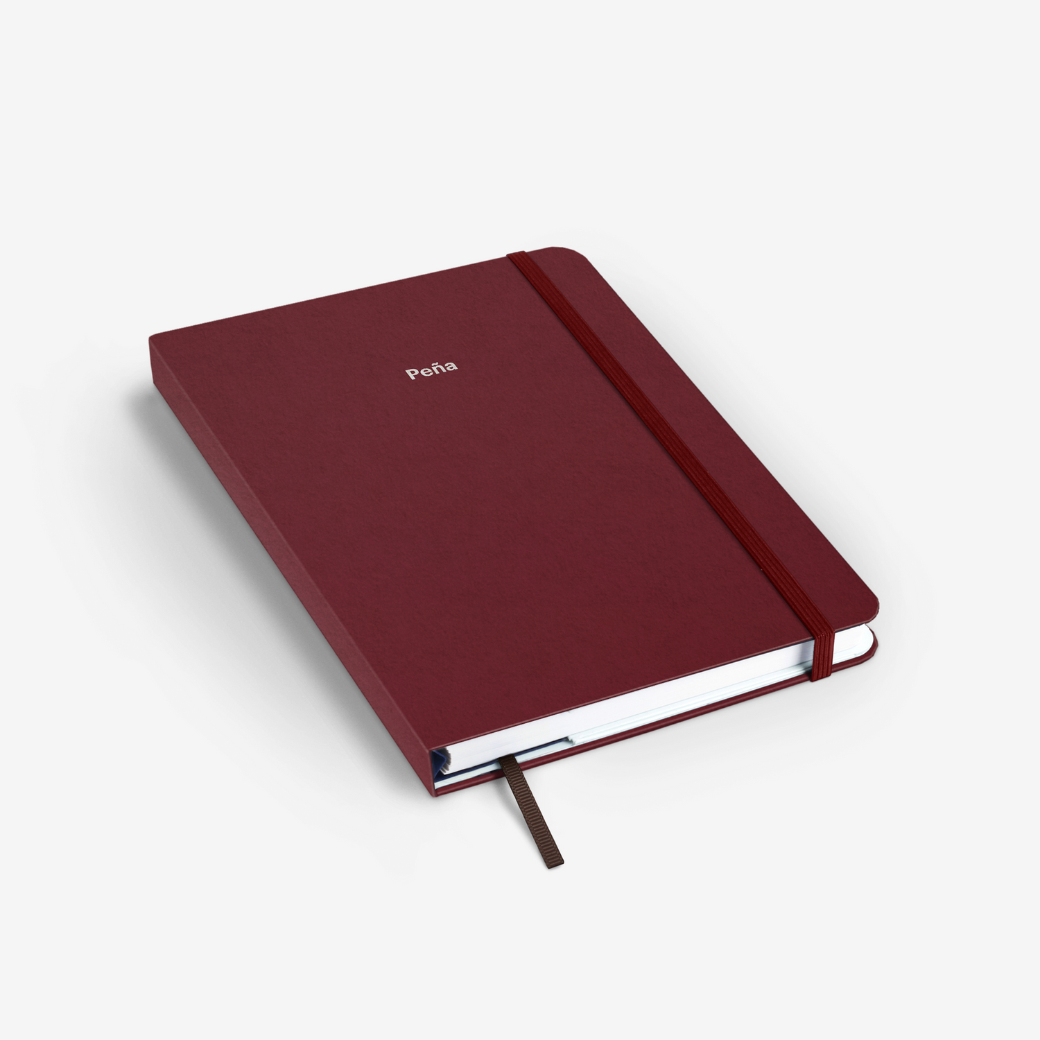 Plain Burgundy Wirebound Notebook