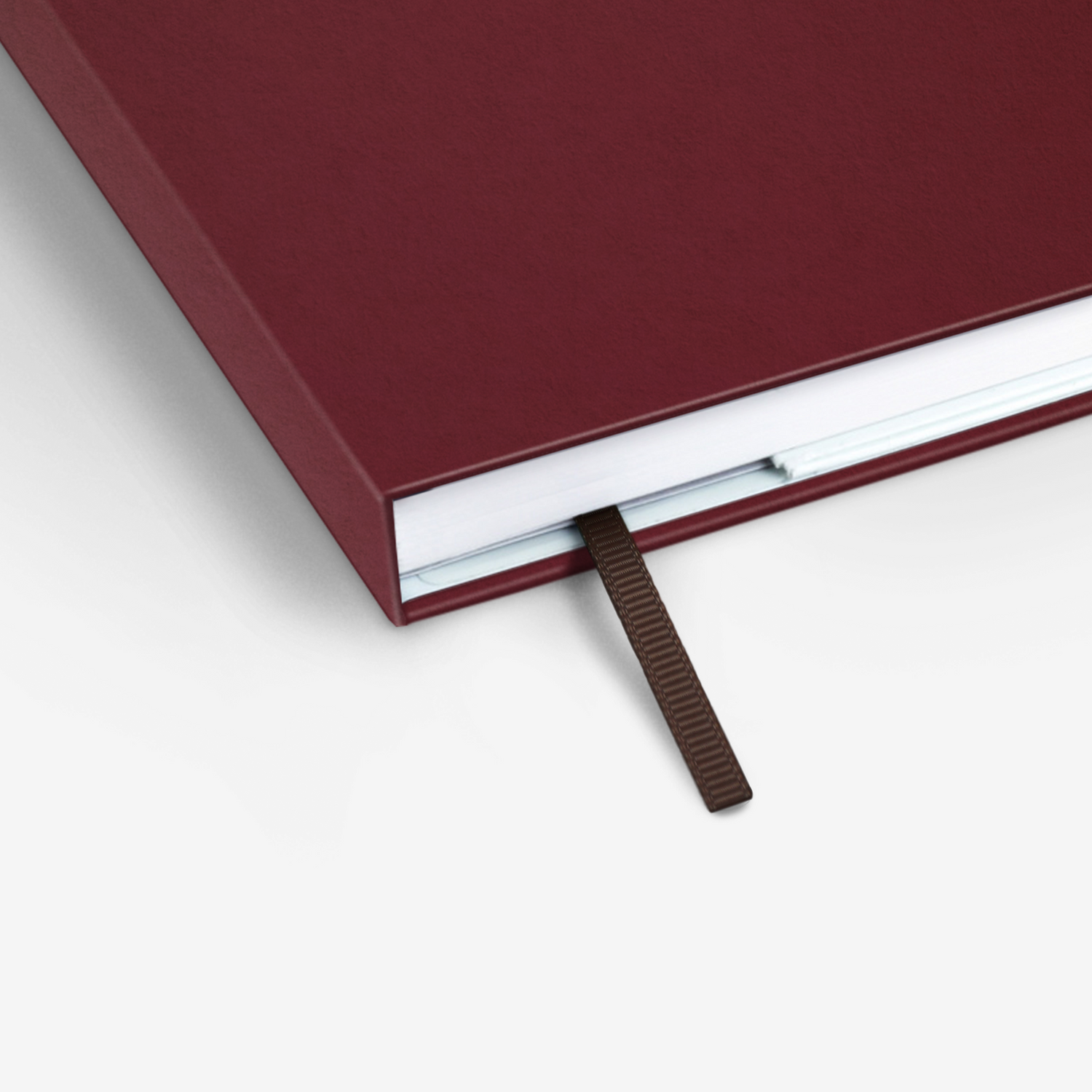 Plain Burgundy Threadbound Notebook