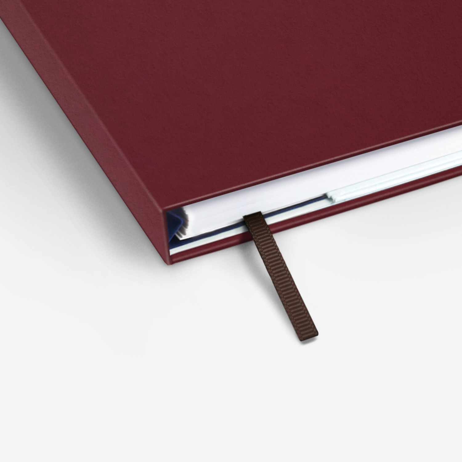 Plain Burgundy Wirebound Notebook