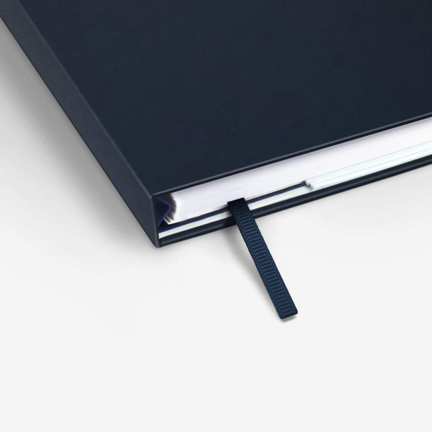 Plain Navy Wirebound Notebook