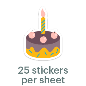 Mossery Stickers: Cake (STC-011)