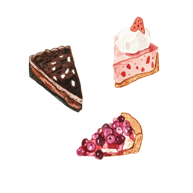 Artist Series Stickers: Dessert Tarts (STC-509)