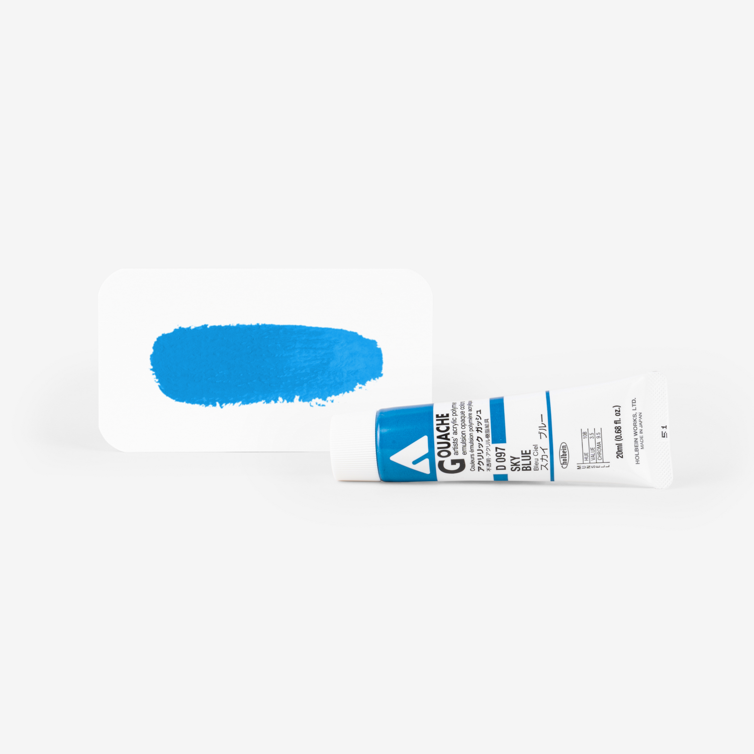 Holbein Acryla Gouache 20ml Tube - Sky Blue