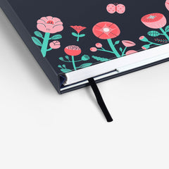 Flower Fox Emblem Wirebound Notebook