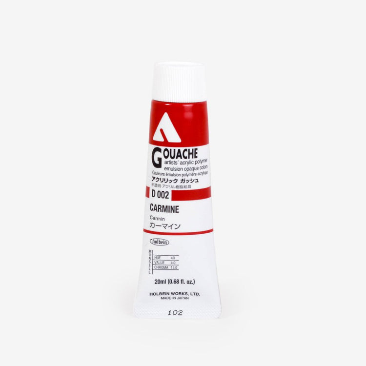 Holbein Acryla Gouache 20ml Tube - Carmine