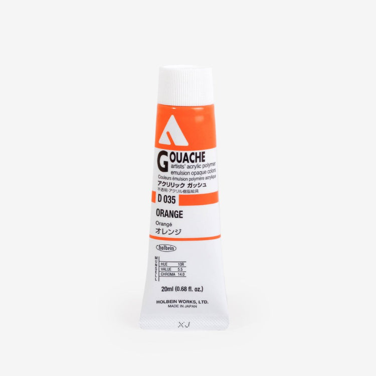 Holbein Acryla Gouache 20ml Tube - Orange