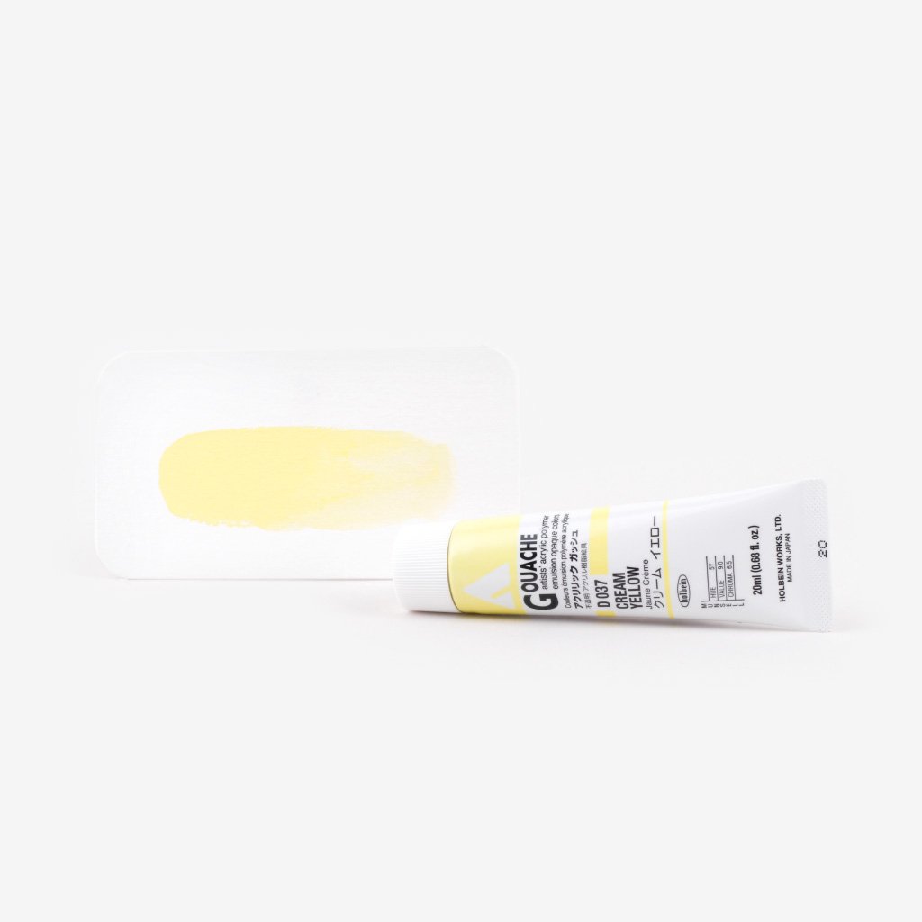 Holbein Acryla Gouache 20ml Tube - Cream Yellow