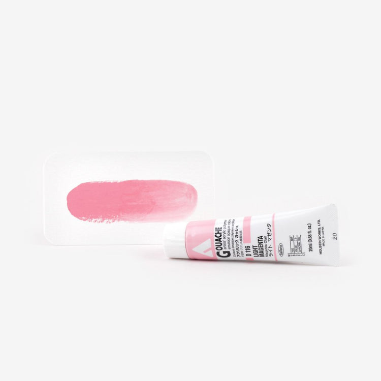 Holbein Acryla Gouache 20ml Tube - Light Magenta