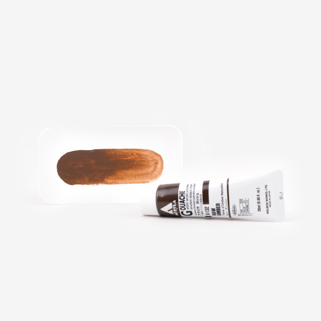 Holbein Acryla Gouache 20ml Tube - Raw Umber