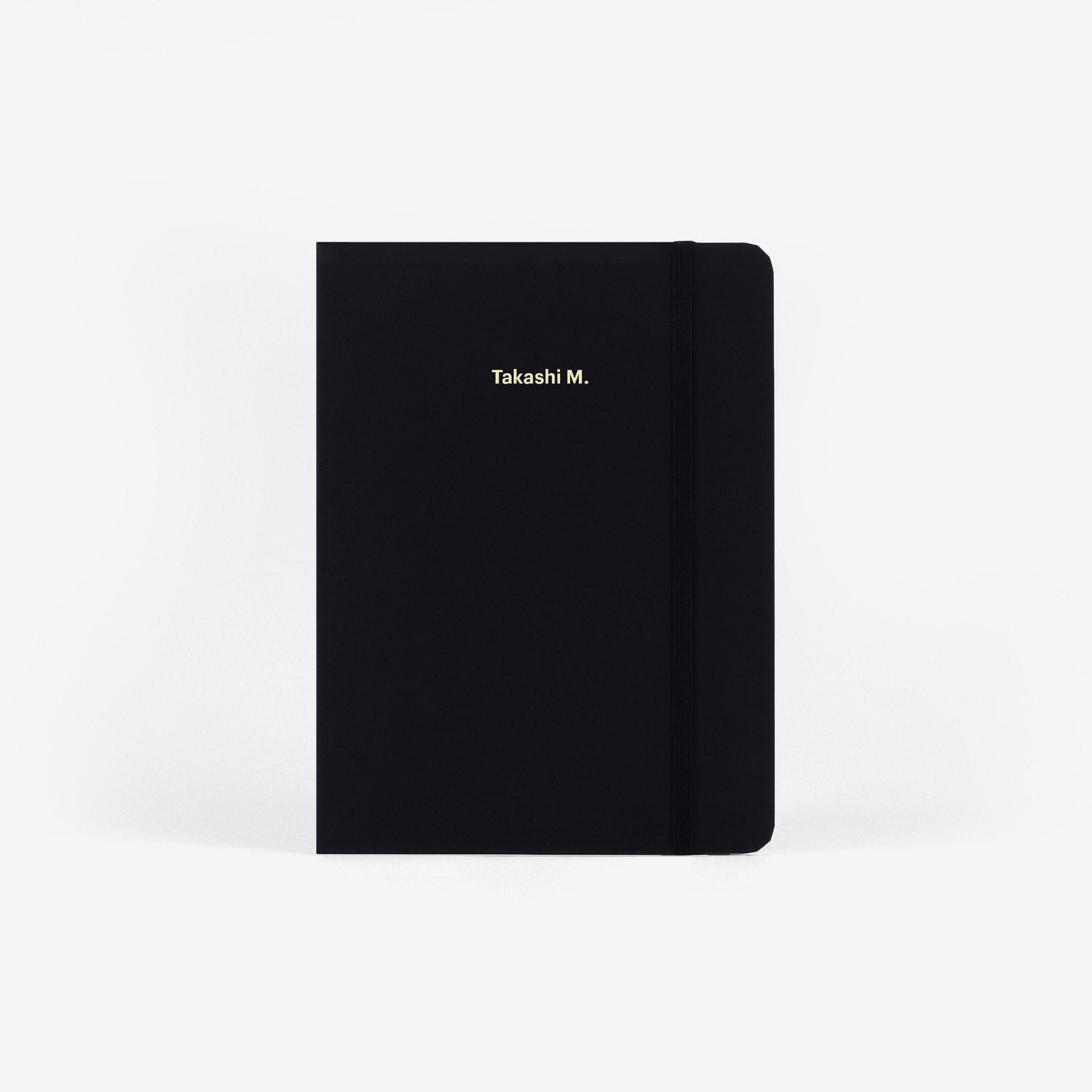 Plain Black Undated Planner